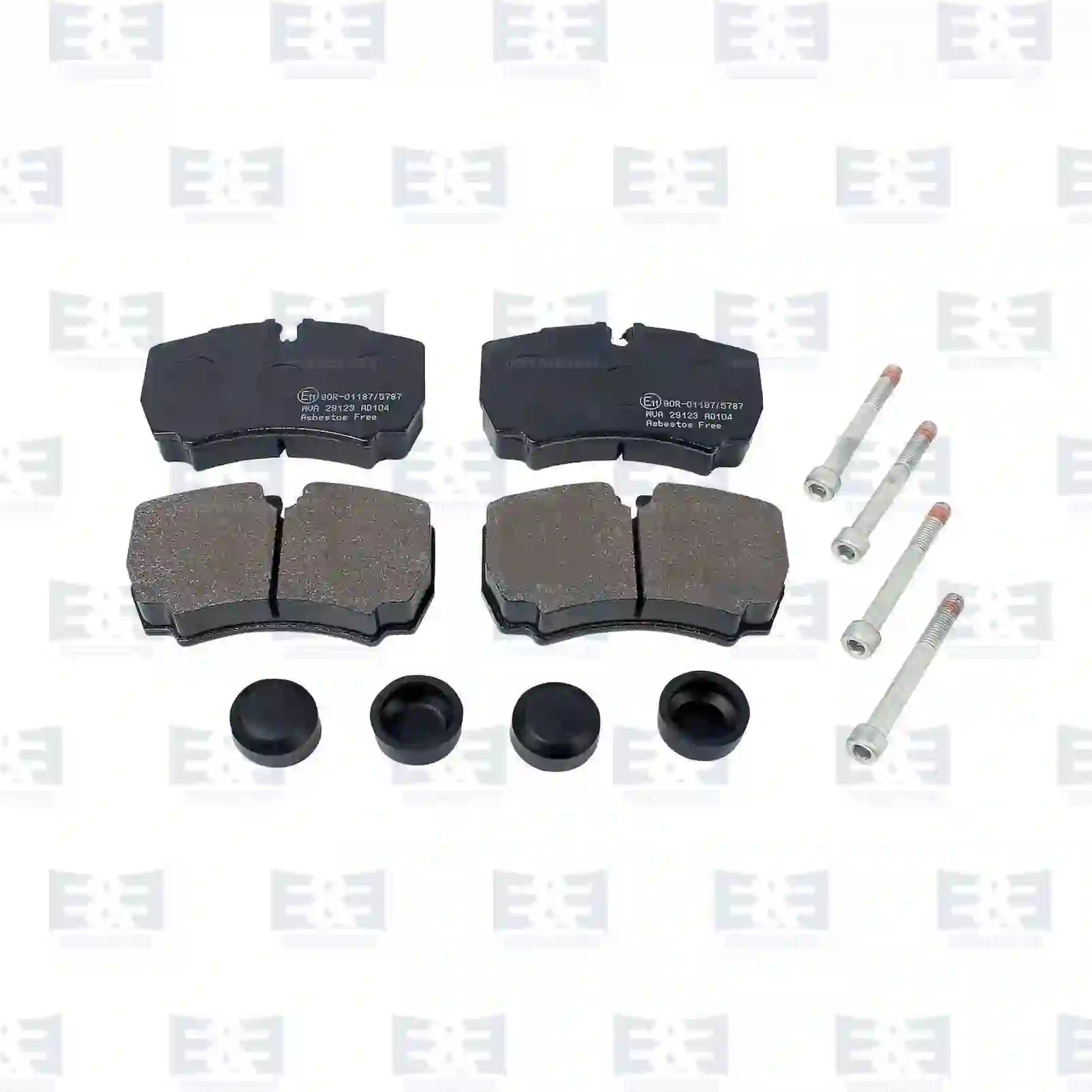 Brake Disc Disc brake pad kit, with screws, EE No 2E2297448 ,  oem no:1501265, 1718023, 8C1V-2M008-AA, 8C1V-2M008-AB, 02991667, 42470841, 42555406, 42560080, 42561101, 42561102, 42567447, 42576680, ZG50436-0008 E&E Truck Spare Parts | Truck Spare Parts, Auotomotive Spare Parts